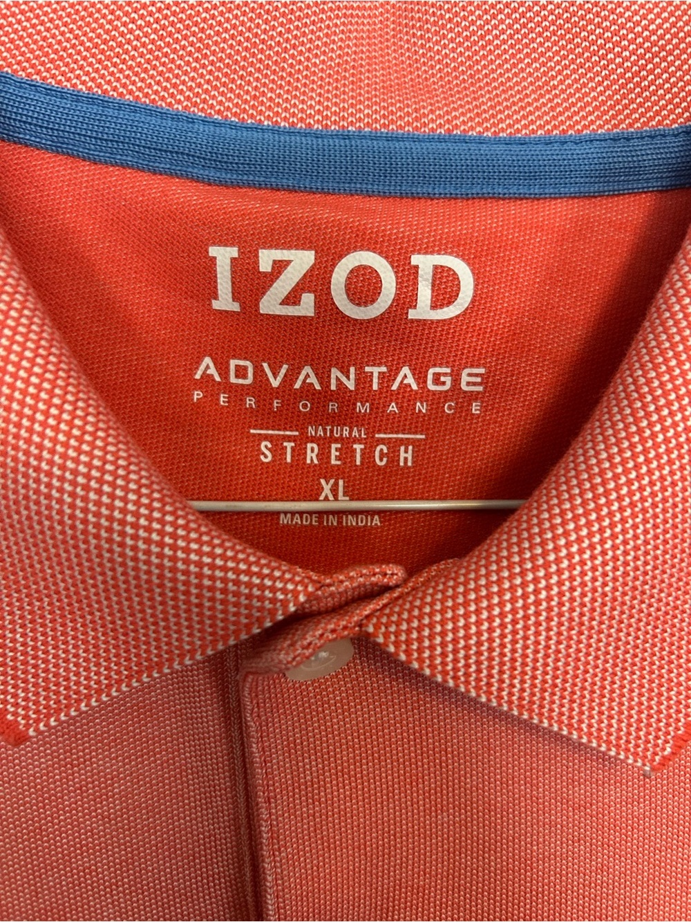 Izod Men's Polo Shirt in Coral XL